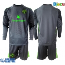 Manchester United Golmanski Gostujuci Dres za djecu 2025-26 Dugi Rukav (+ Kratke hlače)